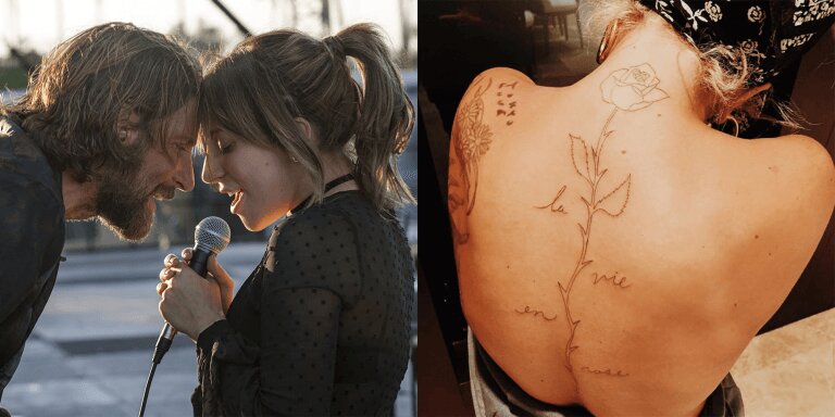 Lady Gaga sapo bëri një tatuazh gjigand në shpinë inspiruar nga filmi ‘A Star Is Born’