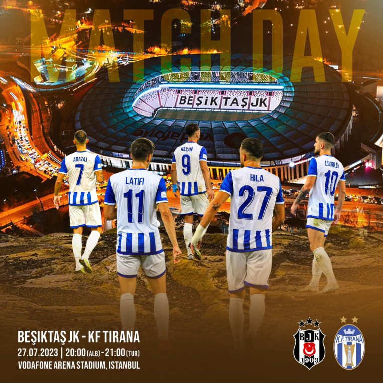 Tirana sfidon Besiktas në Stamboll!