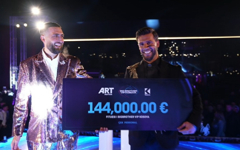 Lumbardhi shpallet fitues i “Big Brother VIP Kosova 2”.