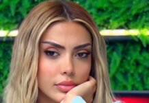 Brikenën e ‘tradhton’ fustani, zbulon aksidentalisht të pasmet gjatë spektaklit ‘Prime’.